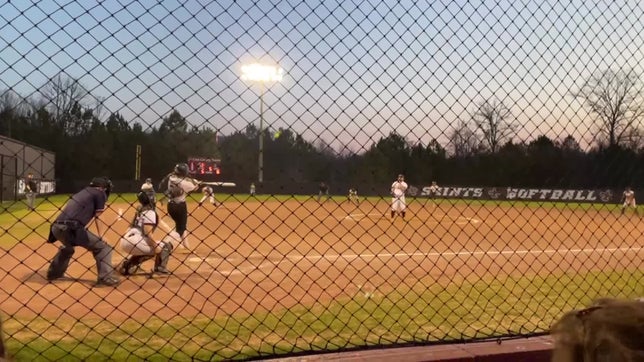 Kherington Keith hits 3 run, game winning bomb against St Clair County Saints.