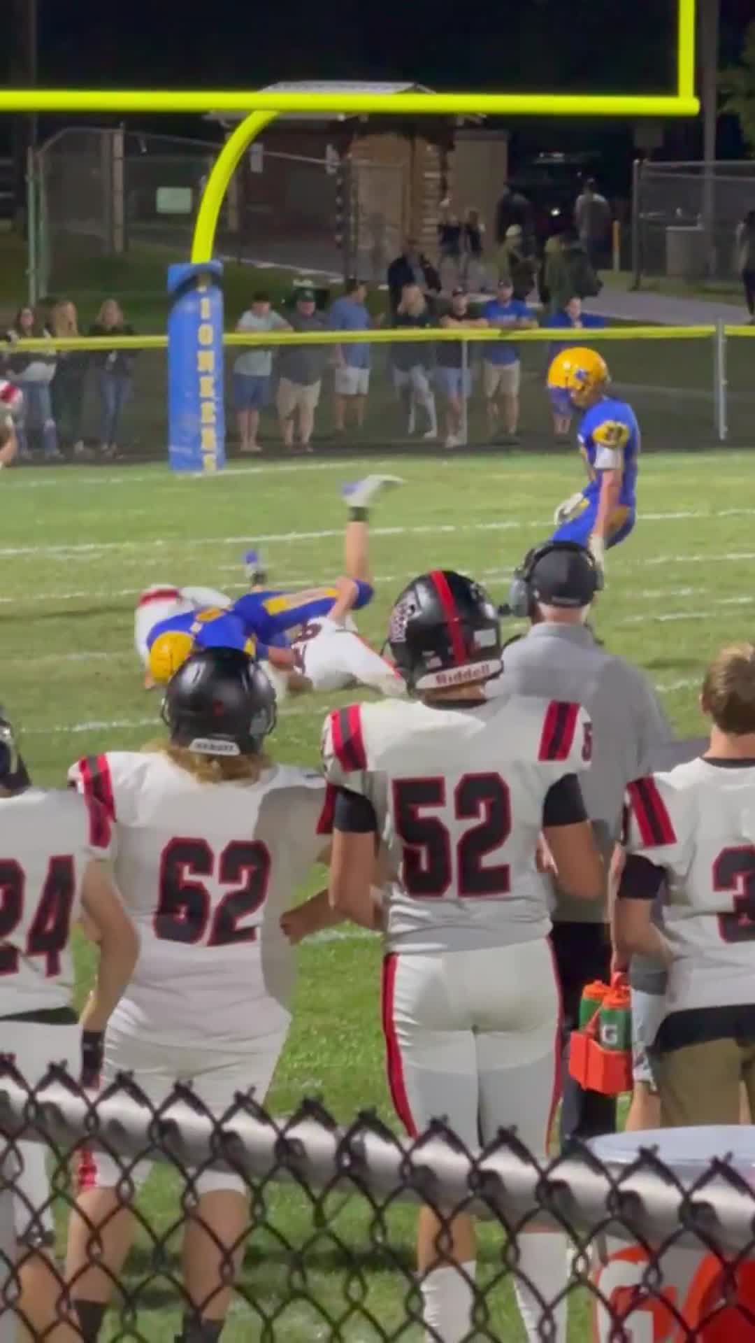 Caleb's tackle against WG.