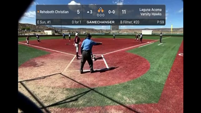 4/28 15-5 Laguna with the win over Rehoboth