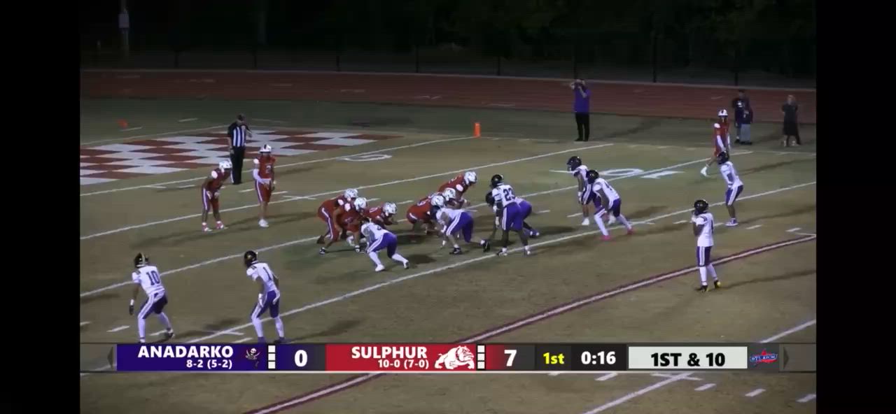 Week 11 round 1 playoffs vs Anadarko, #7 Jojo Gray, 86 yard TD run