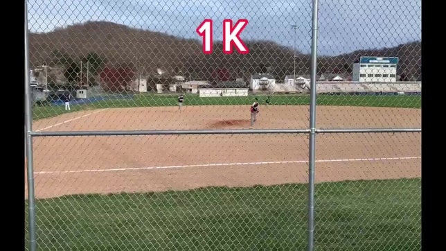 Trey Huggins with 8 K's in 4 innings against Magnolia High School.  Sophomore season.