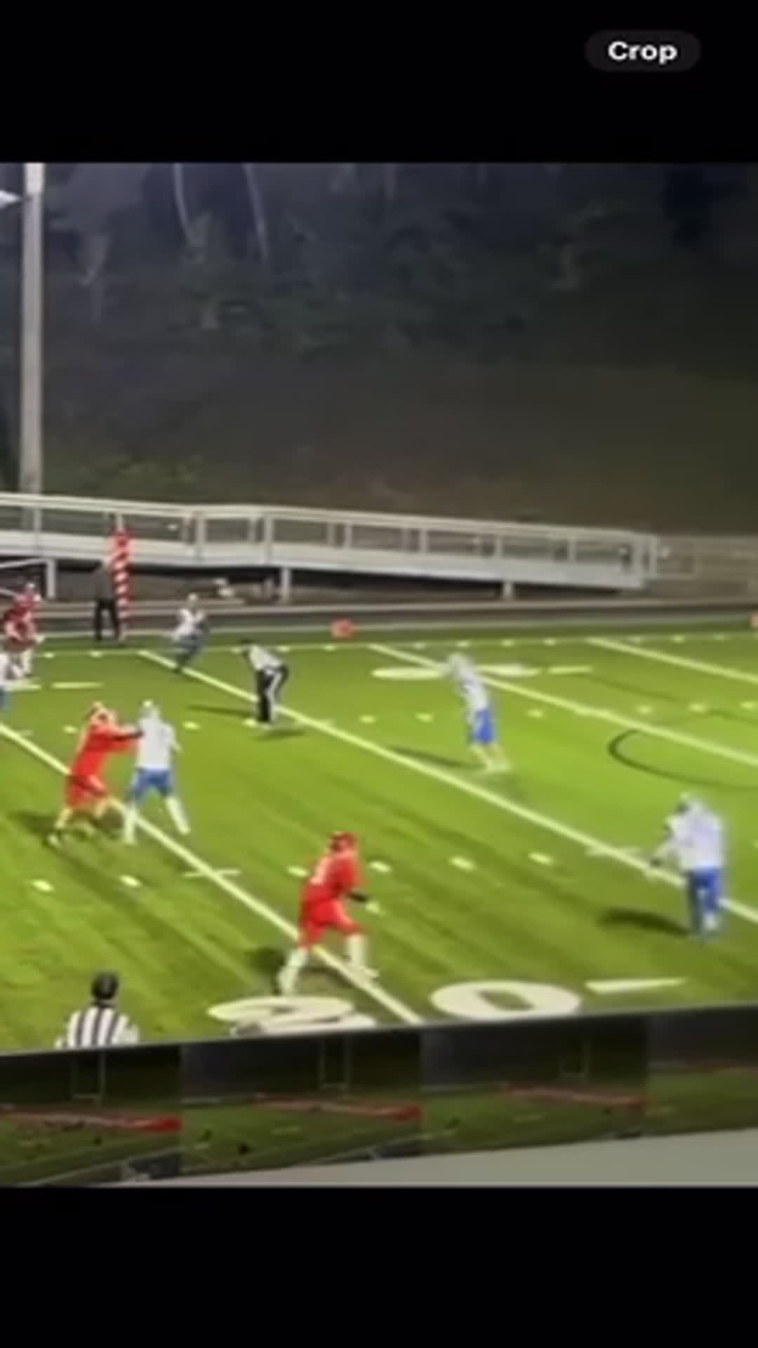 Scored one rushing touchdown in the first quarter. This play in the first quarter, Nate went out for the rest of the game due to the targeting.