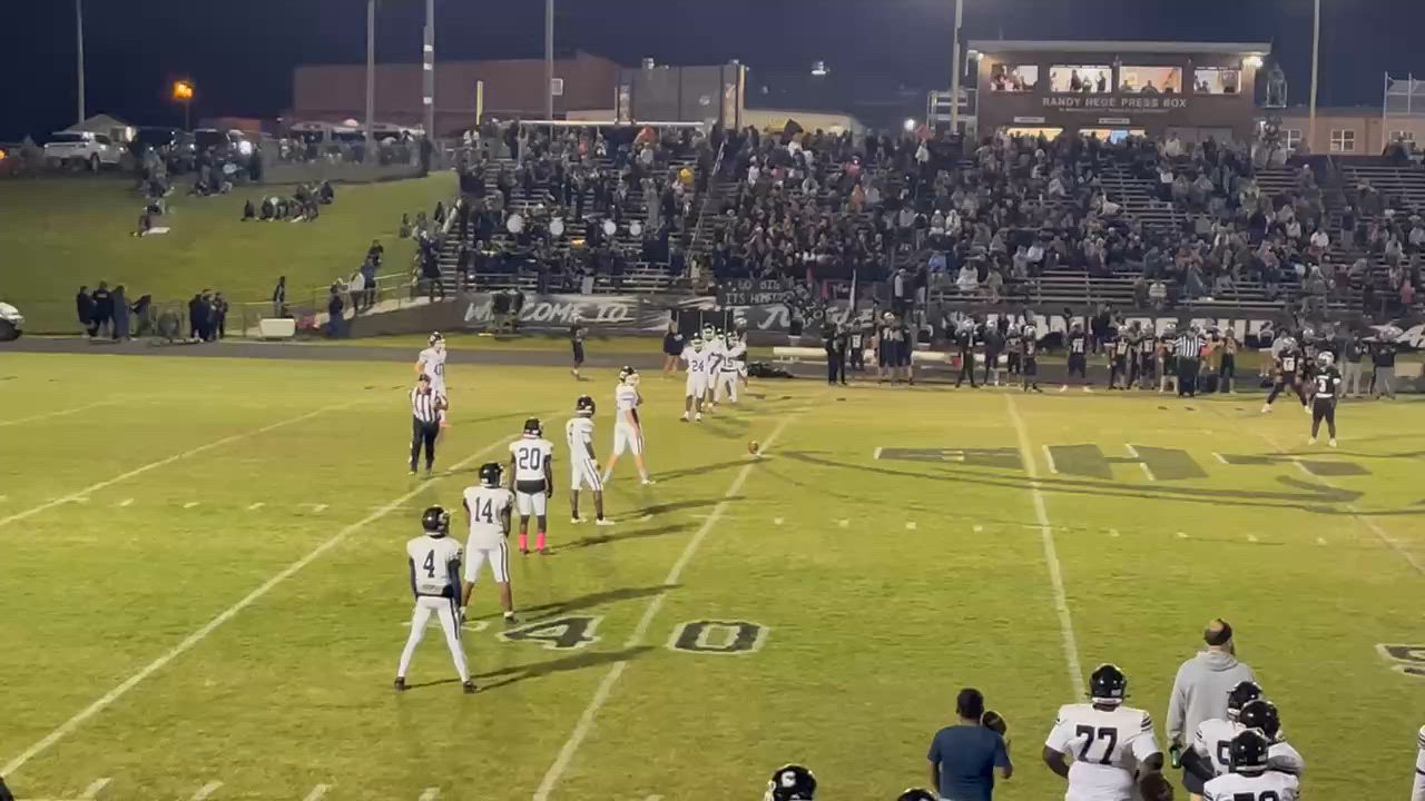 Nice kick and GREAT TAXKLE