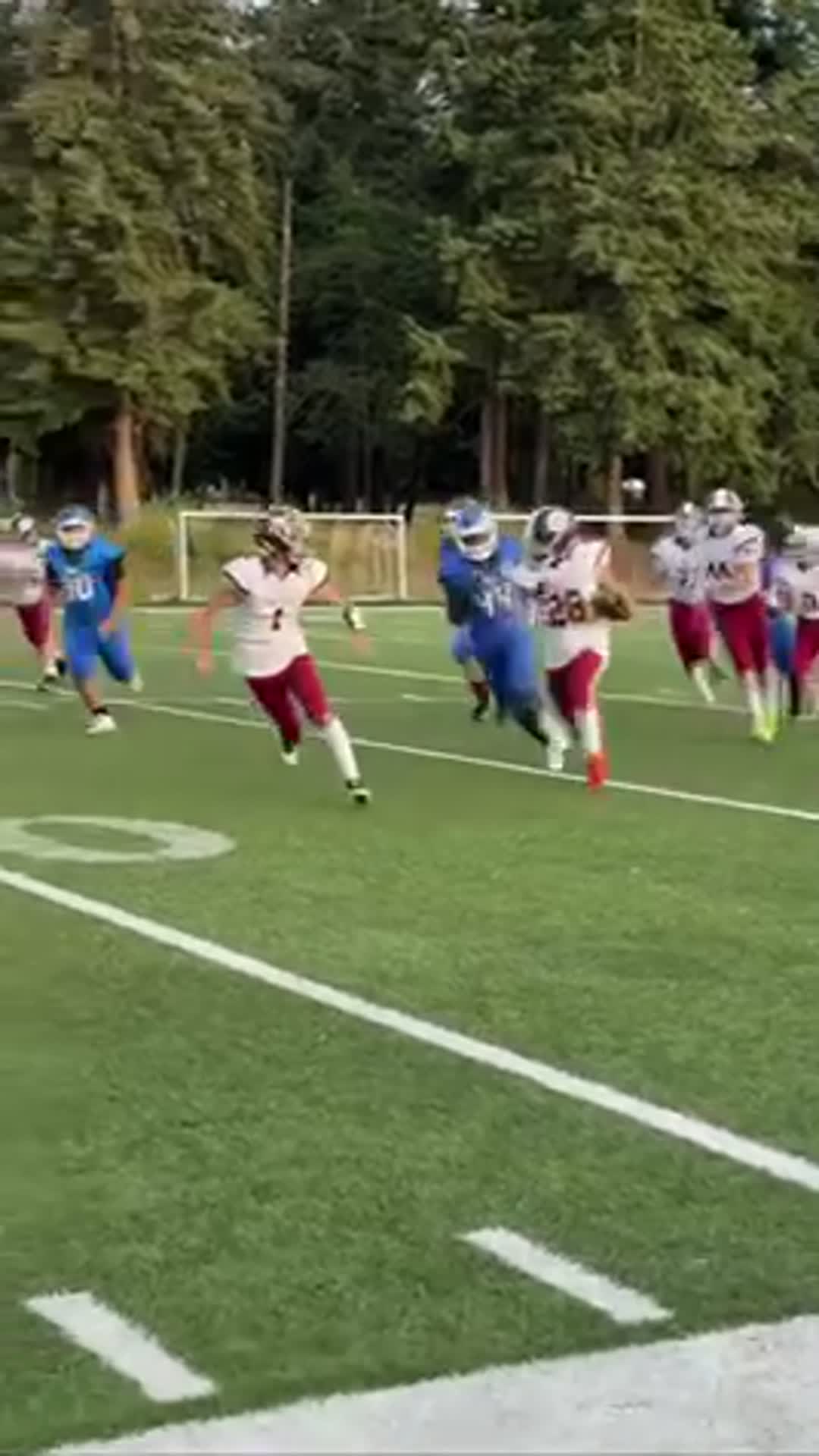 40-0 Had 3 touchdowns one of my favorites was the punt return