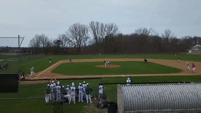 1st at bat, 2 run Homer, left field