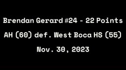 B. Gerard 22 Points, 5 Rebounds, 4 Steals