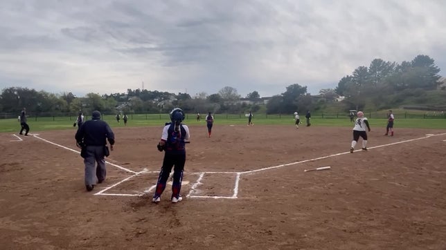 Sam Reyes hit a triple bringing Olivia Fuljencio in and giving her a RBI.