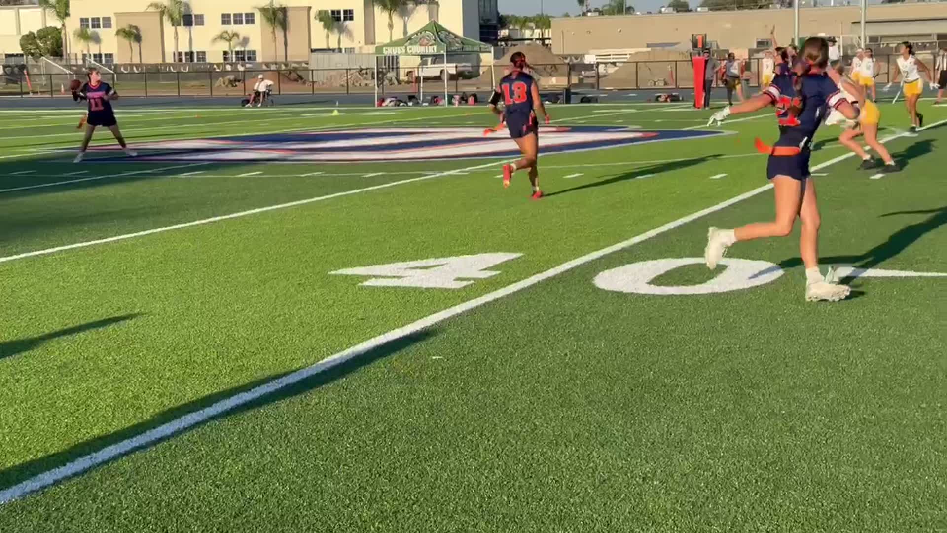 11 yard pass