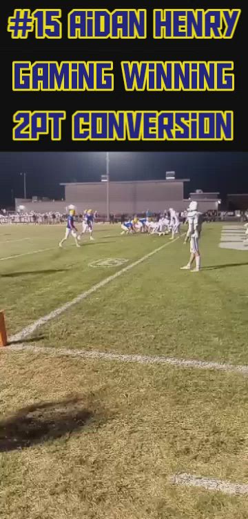 Aidan Henry Game Winning 2pt Conversion VS ? Sangamon Valley Tri-City Storm 10-10-2025