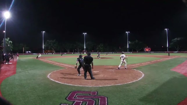 Strike out by Fischer and then caught stealing by Garcia to end the game and win 1-0.