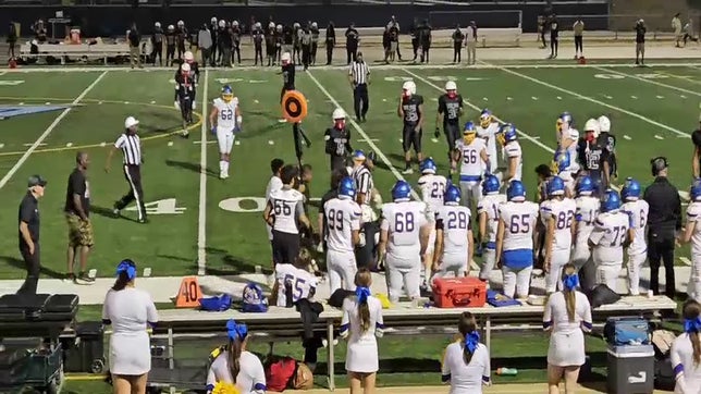 Tom Eckert, #23, textbook tackle. Rangers win 35-0.