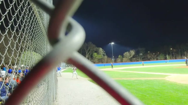 One at bat for the varsity game turns into his 1st home run for varsity freshman year!!