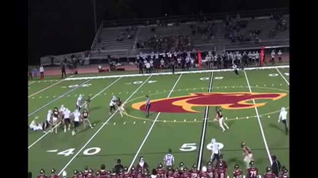 Centreville #1 Jourdan Simpson with the catch