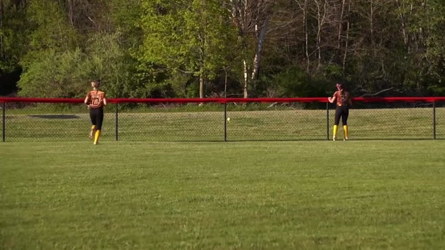 Lilah pulled the trigger on this 249 foot monster shot to deep left center!