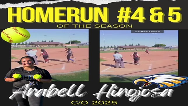 Anabell Hinojosa hits two home runs against independence.
