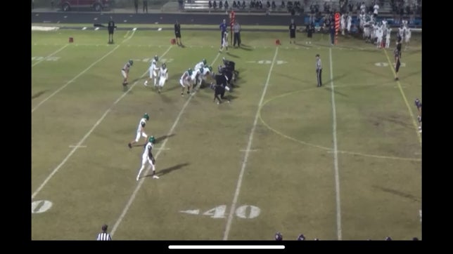 J. Jandro doing his thing while I go to concussion protocol on the last play.