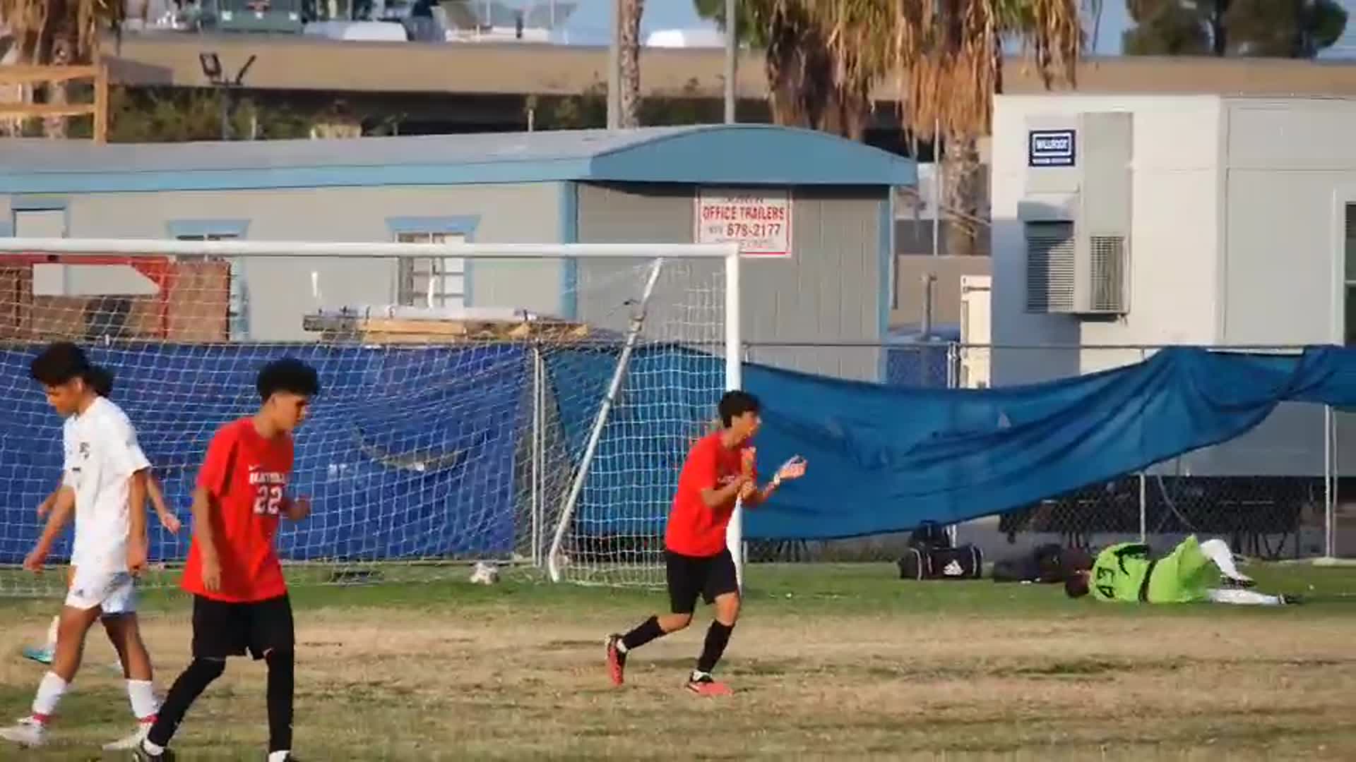 Henry Evarsito with an amazing goal making it 1-0 for katella againts Costa Mesa