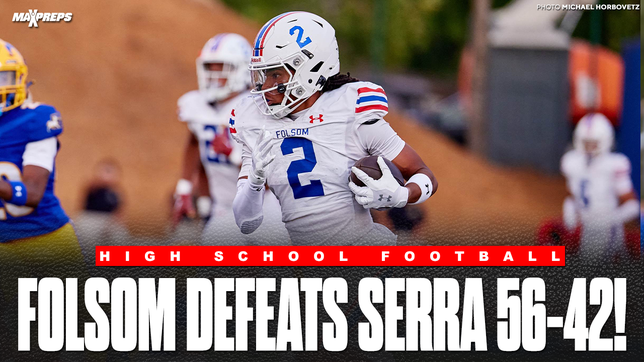 Jameson Powell led the way for Folsom with a game-high three receiving touchdowns, showcasing his big-play ability in the passing attack. The Bulldogs sealed the victory in dramatic fashion when EJ Coleman came up with a crucial interception late in the fourth quarter, securing the 56-42 win.