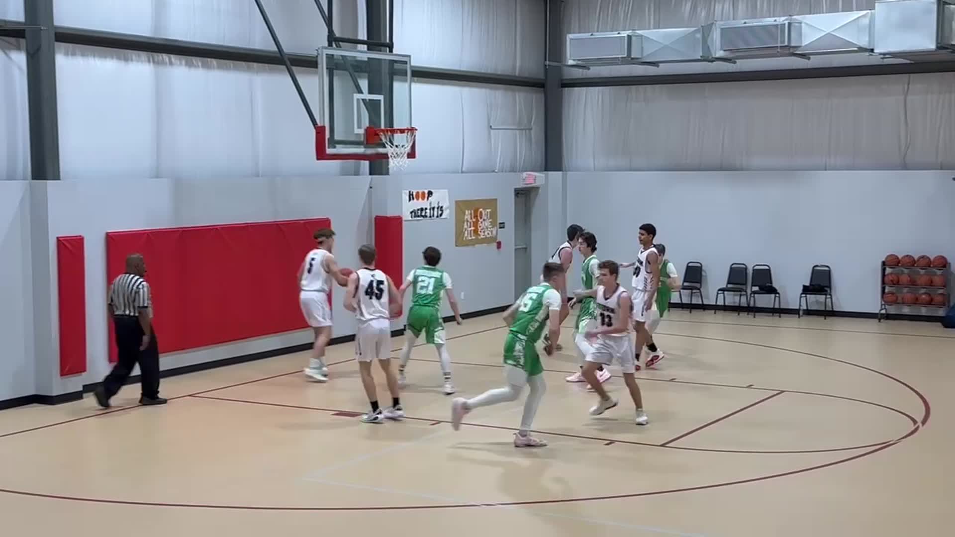 #12 Dane Stevenson with the rebound and back up for two!