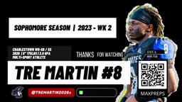 Tre Martin - 2026 WR-SB / SS - 2023 Week 2 Highlights vs. Brownstown