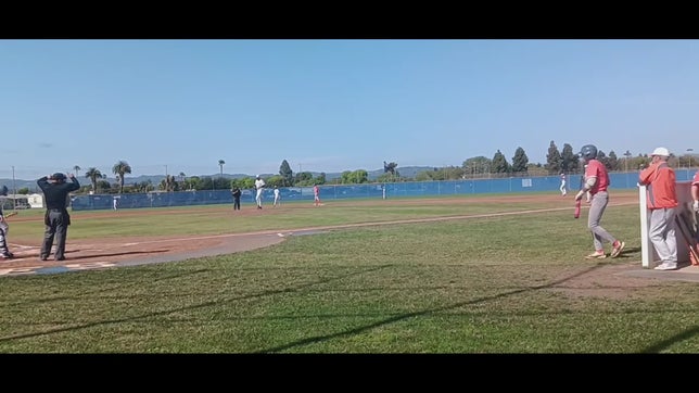 1st AB of the day hit a slider that was hung a little high.