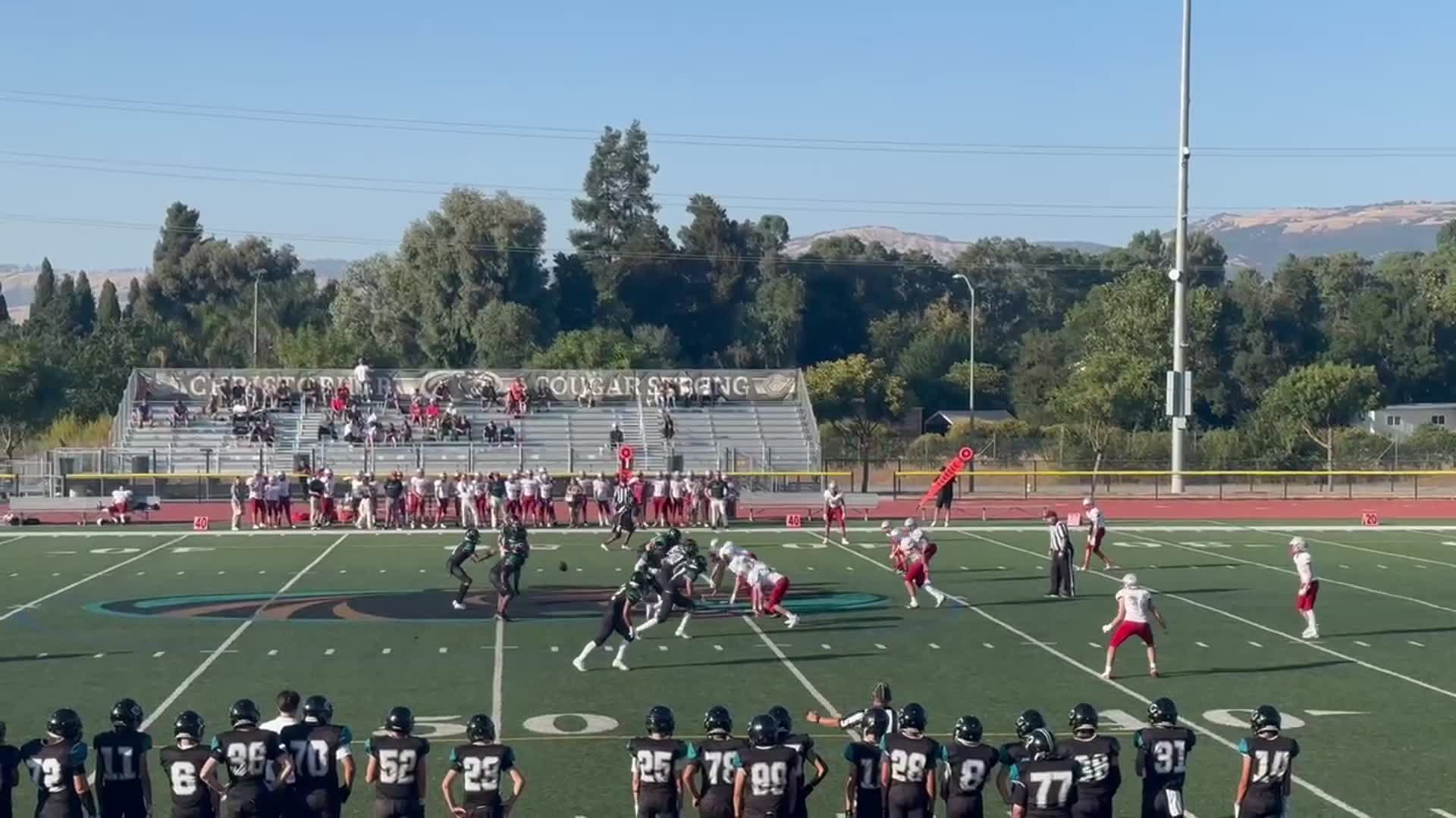 Christopher vs Carmel 8/29/24 - WR #7 L. Dasilva - 36 yard run.