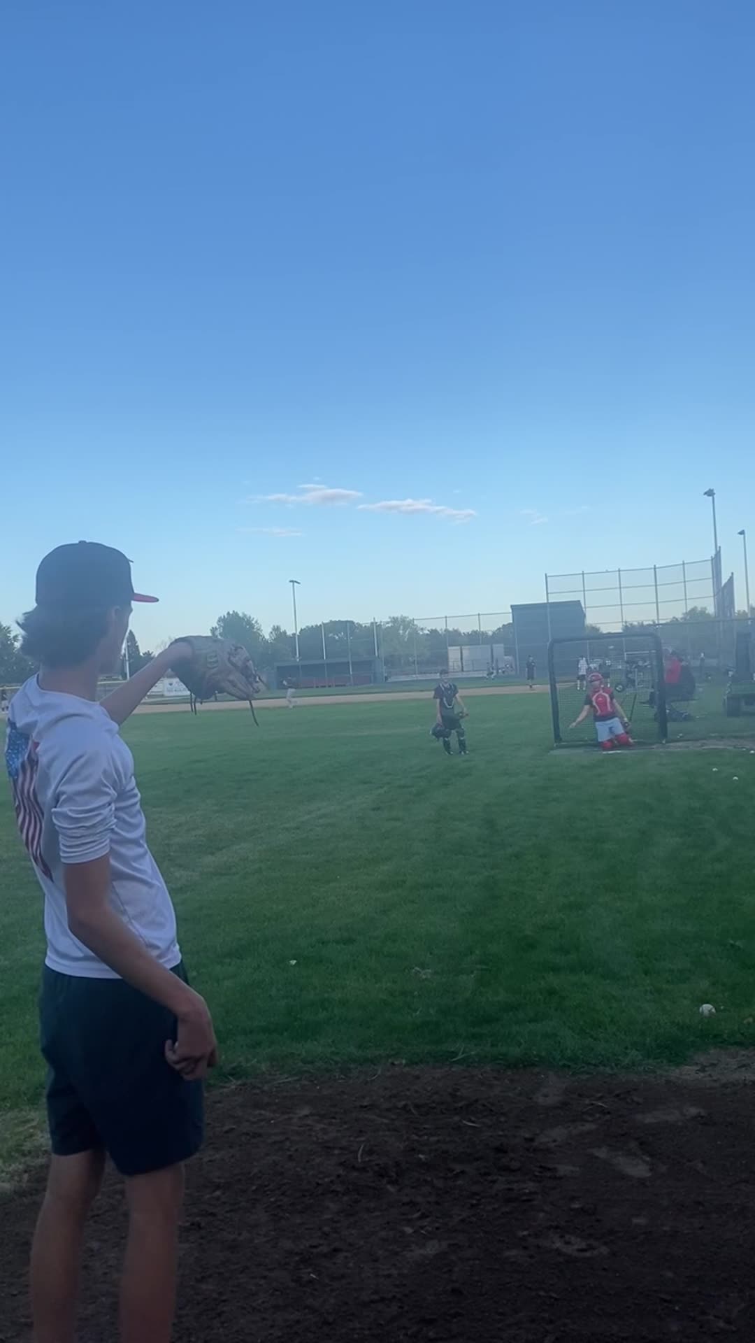 Bullpen in October with Brodie Saggau catching