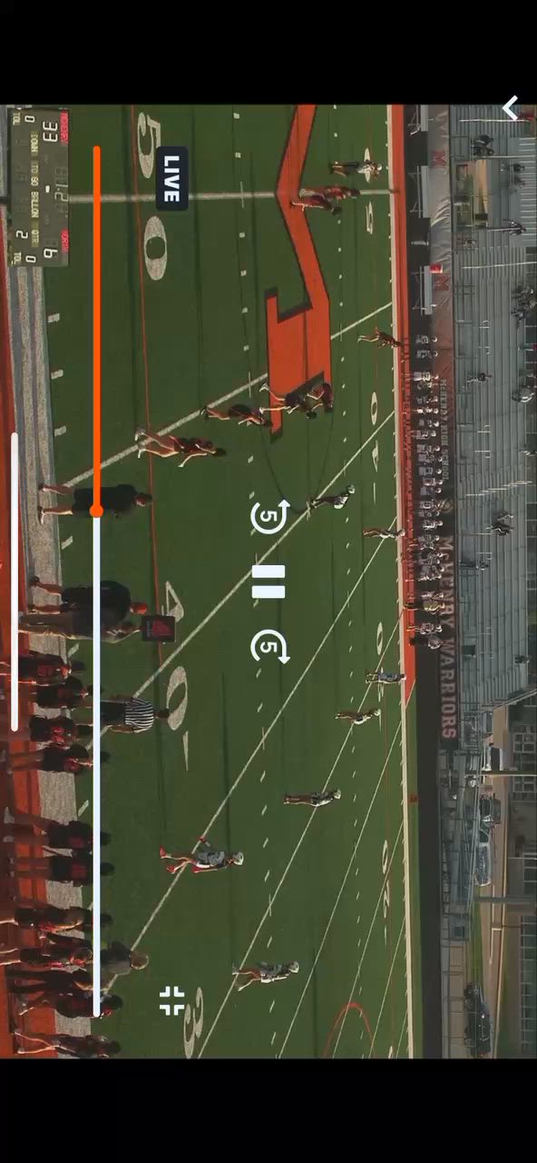 40 yard touchdown pass