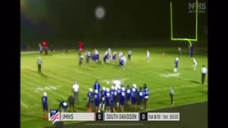 kenneth dula iv big hit against South Davidson