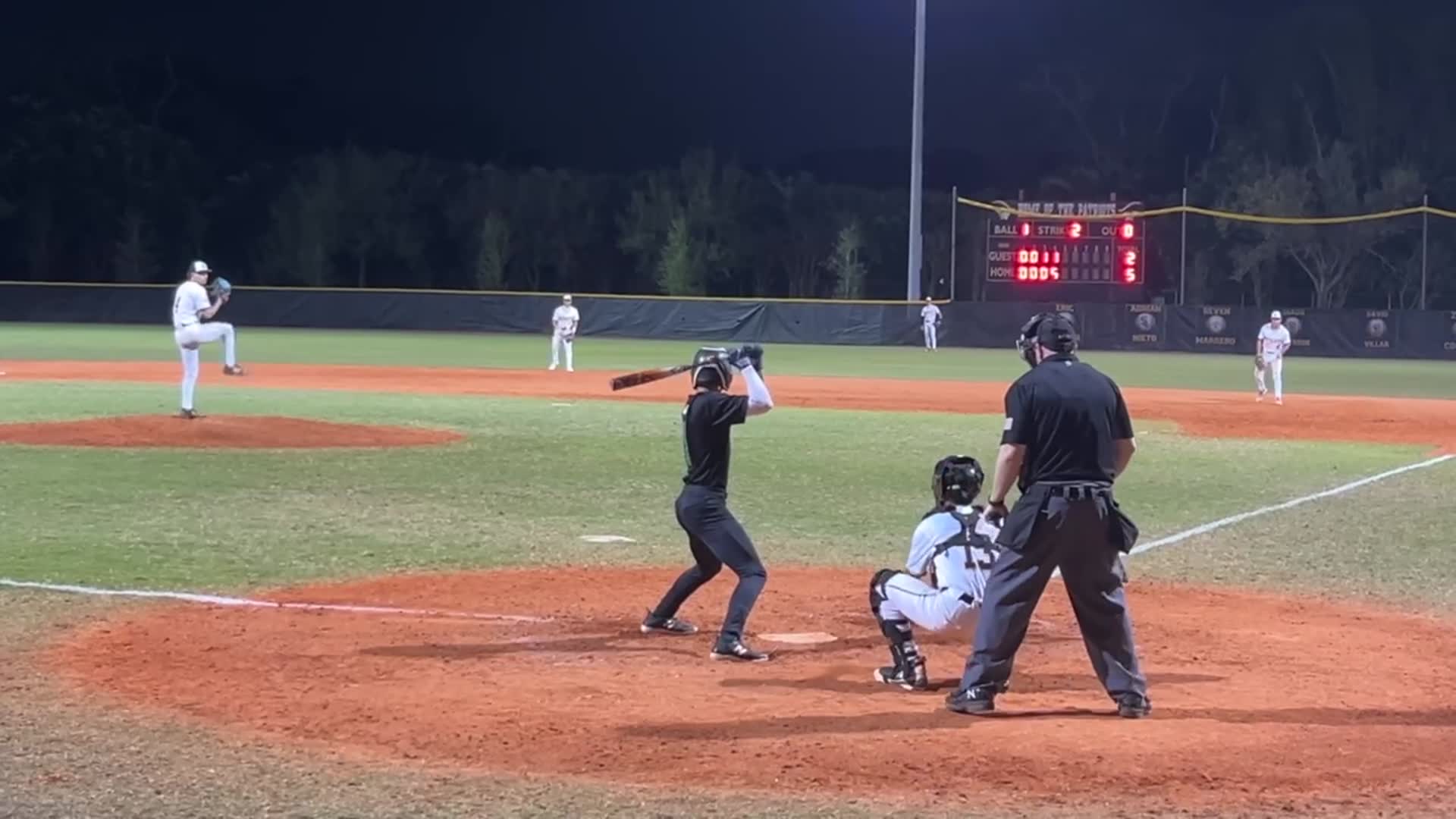 Line Drive Single to LF