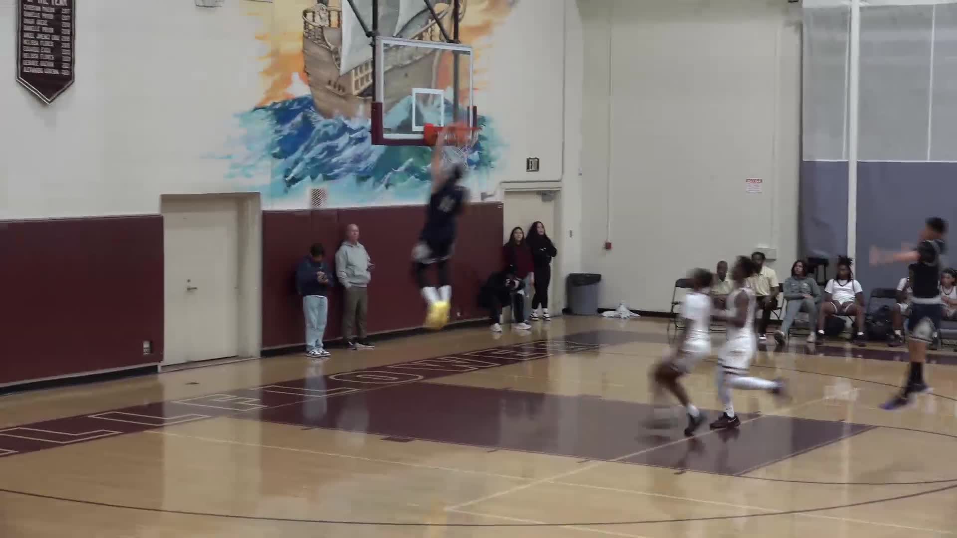 #11 Josiah Johnson  with the left-handed Bang out