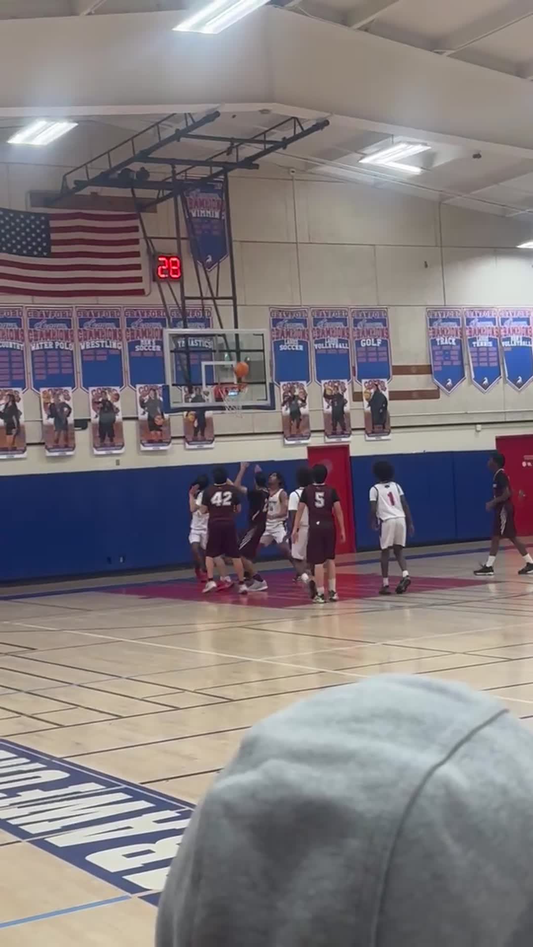 White #42 2pt field goal