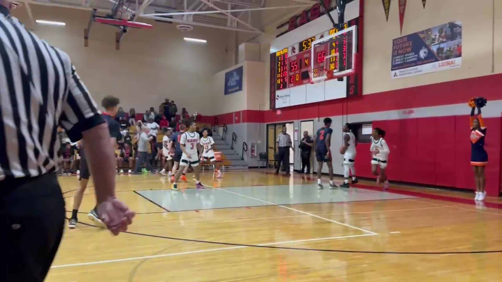 Uriah Young #11 for 3 points