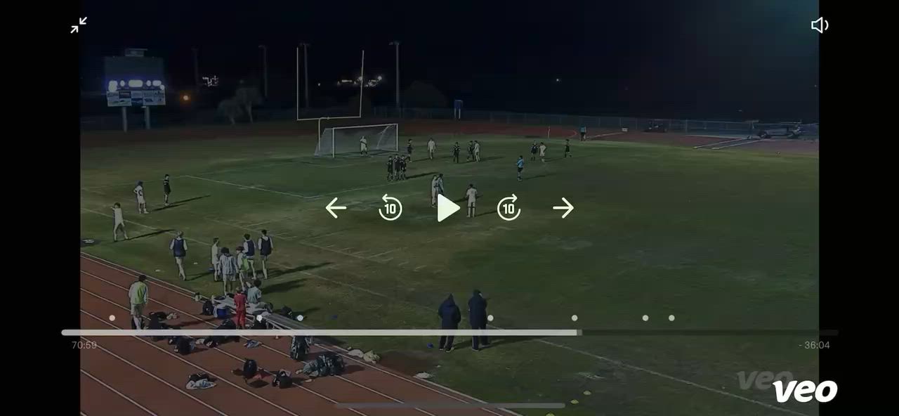Captain Trace wills a goal to avoid a shutout.