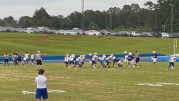 Freshman (WR/ATH) Mason Gardner (#1) makes the  phenomenal catch as it was tip for the 17 yard Touchdown unbelievable focus.