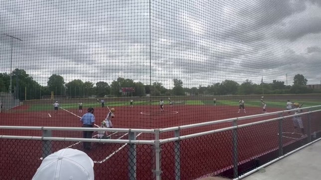 S. Matthews at bat with an amazing bunt getting C. Hansbrough from second to home. S. Matthews goes for second base while LN tries to get C.Hansbrough from scoring!( Sectional Championship game 5/25/3024 vs Lawrence North)
