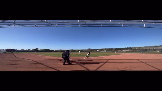 Scored in a run got a single