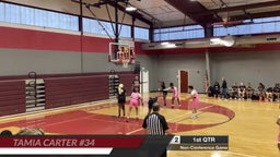Tamia Carter #34 game highlights vs Western Guilford Hornets 12/19/23