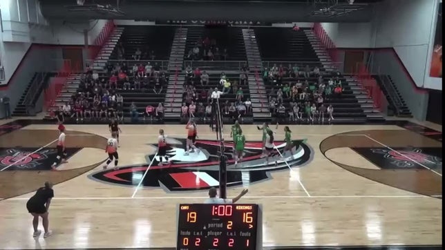 Mackaylie with a kill from the middle.