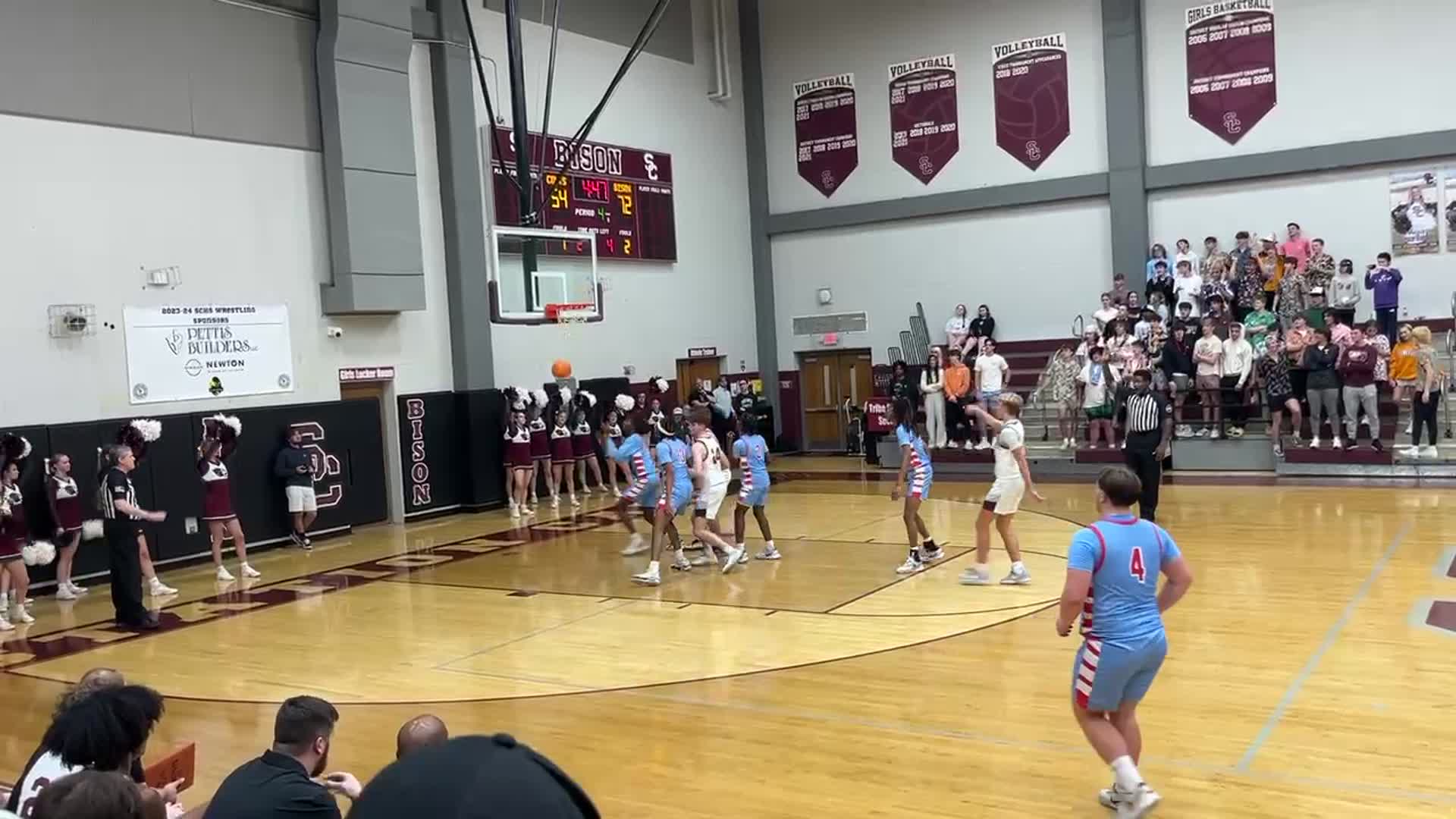 Station Camp vs Glencliff on Feb. 24, 2024 - Free Throw by #14 at Region Quarterfinals