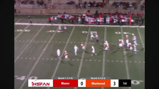 18 yard catch against manor