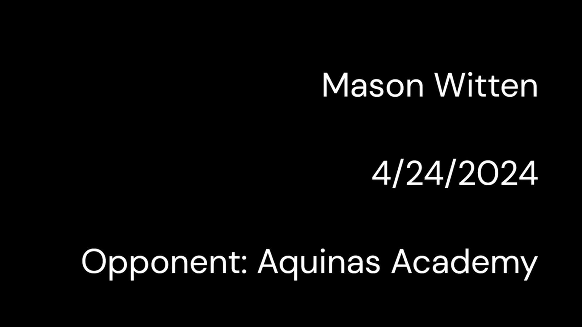 Aquinas Academy @ Winchester Thurston                          4/24/2024