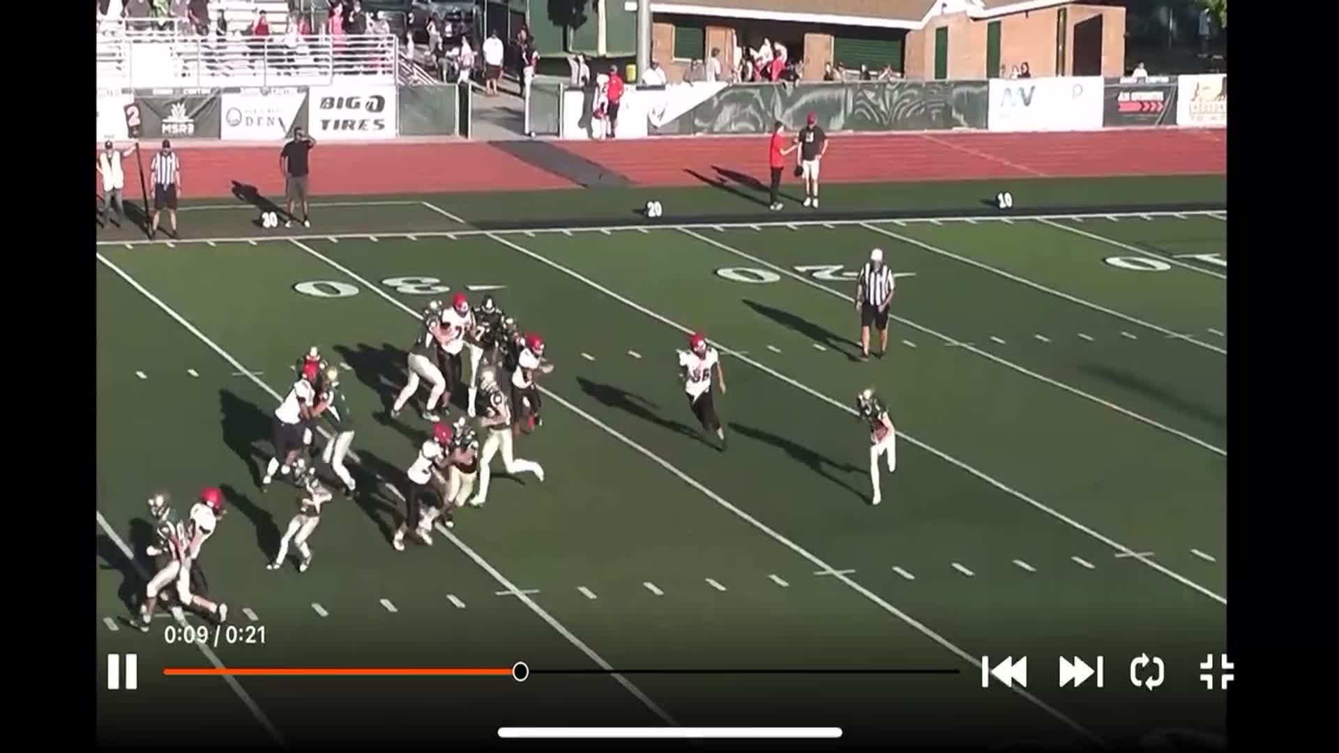 #11 Kannon Cowan big hit