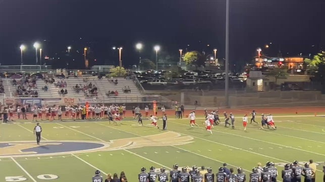 Incredible catch by #0 Lu Sartin at the 45 yard line