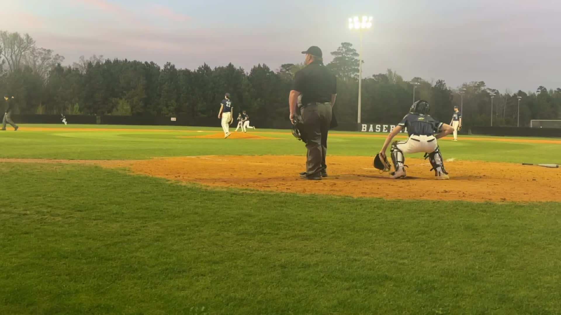 Grayson doubles to left