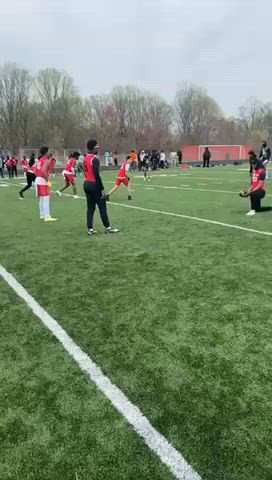 Running routes to seal the win for 7on7. Speed and great hands in man to man coverage.