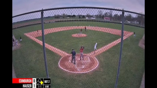 base hit to left