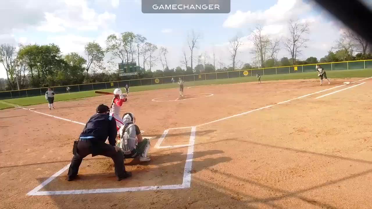 Ally Powell (Sr) - Single vs Northeastern (Hit 1/2)