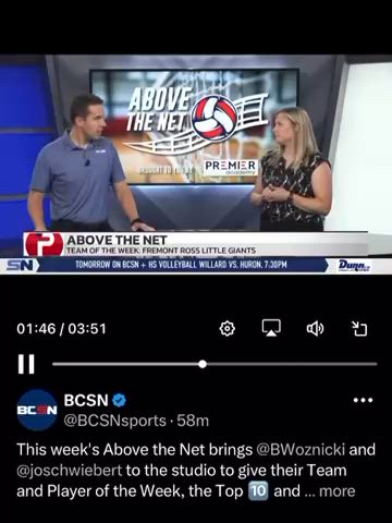 BCSN Player of the week - Brookey Kwiatkowski, #4