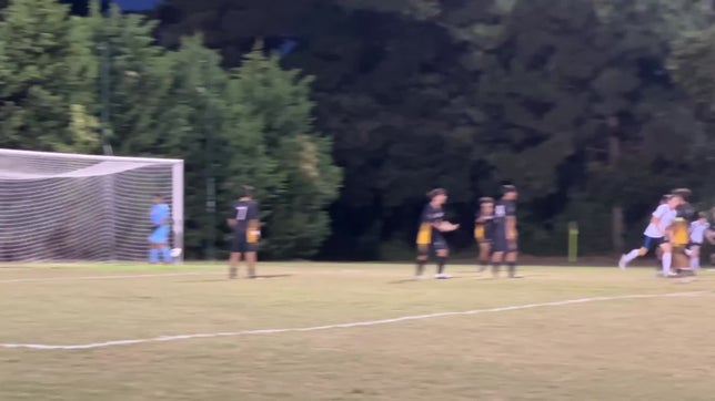Third goal of the match. Second by Hunter Midgett, #13, to tie the match up in the second half of overtime.